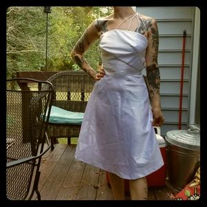 Vintage 2000s Y2K one shoulder satin prom dress